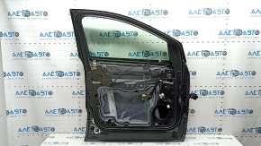 Front left door assembly for Ford Escape MK3 13-19 graphite J7, with code, dents, cracks in the trim, scratches