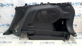 Right arch trim for Jeep Cherokee KL 19-23, black, for electric door and subwoofer, scratches, worn, without trim