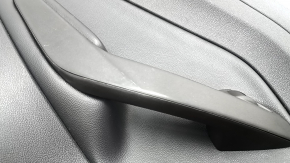 Door trim panel, rear left, Ford Escape MK3 17-19 rest, black with black plastic insert, black leather armrest, with overlay, scuffs