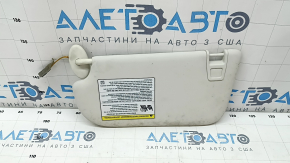 Right visor for Ford Escape MK3 13-19, gray, with backlight, without hook, with plug, dry-cleanable, dents
