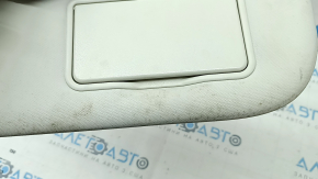 Right visor for Ford Escape MK3 13-19, gray, with backlight, without hook, with plug, dry-cleanable, dents