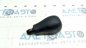 Jeep Cherokee KL 19-21 gear knob, black, leather, scratched