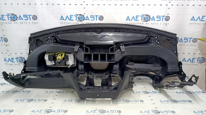 Front dashboard with Airbag for Jeep Cherokee KL 14-23, black, scratched, broken mount, torn seal