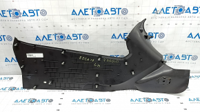 Left side center console trim for Ford Escape MK3 2017-2019, black, with cap, scratches