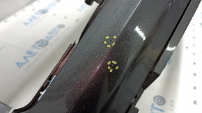 Front bumper, bare, Ford Escape MK3 17-19 rest, graphite, cracked, non-factory holes, sand