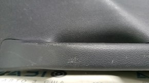 Jeep Cherokee KL 19-22 black tailgate trim, textured, worn, scratches