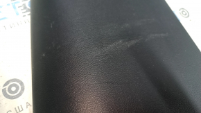 Right center pillar trim, upper belt, Jeep Cherokee KL 14-23, black structure, scratches