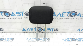 Rear center headrest for Ford Escape MK3 2017-2019, black fabric, gray stitching