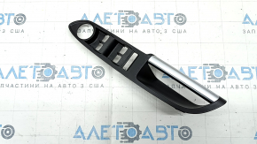 Front left window lift control trim for Ford Escape MK3 13-19, black with chrome, broken mount