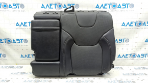 Left rear seat back for Jeep Cherokee KL 19 - black leather, with armrest, perforation, cracked lining
