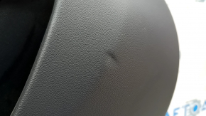 Door trim, rear left, Tesla Model 3 18-20, black leather, with speaker, window control, and door opening button, glossy, scratches, dented