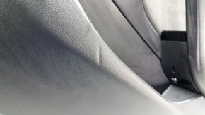 Door trim, rear right card, Tesla Model 3 18-20, black leather, with speaker, window control, and door opening button, glossy, dented