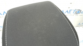 Front right headrest for Ford Escape MK3 2017-2019, black cloth, gray stitching, ready to clean
