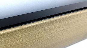 Tesla Model 3 18's upper dashboard trim panel - wood grain, cracked wood