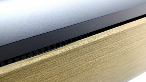 Tesla Model 3 18's upper dashboard trim panel - wood grain, cracked wood