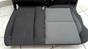 Rear seat, 2nd row, left, Ford Escape MK3 2017-2019, black and gray cloth, with belt, rust, dented, dry cleanable