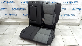 Rear seat, 2nd row, left, Ford Escape MK3 2017-2019, black and gray cloth, with belt, rust, dented, dry cleanable