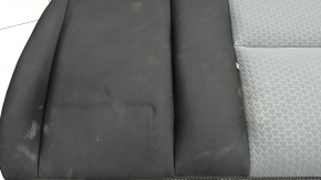 Rear seat, 2nd row, left, Ford Escape MK3 2017-2019, black and gray cloth, with belt, rust, dented, dry cleanable