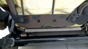 Rear seat, 2nd row, left, Ford Escape MK3 2017-2019, black and gray cloth, with belt, rust, dented, dry cleanable