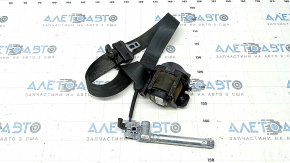 Driver's seat belt with tensioner for Ford Escape MK3 18-19, black, water contact, dry cleanable