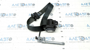 Driver's seat belt with tensioner for Ford Escape MK3 18-19, black, water contact, dry cleanable