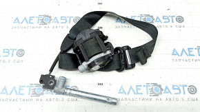 Passenger seat belt with tensioner for Ford Escape MK3 18-19, black, water-resistant, dry-cleanable