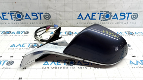 Left side mirror assembly for Tesla Model 3, 18-pin, 13+2 pins, heated, auto-dimming, chrome, graphite