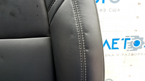 Tesla Model 3 18 passenger seat upholstery - black leather, heated, water contact, dented leather