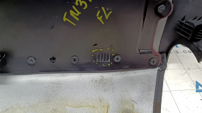 Tesla Model 3 18 rear passenger seat trim panel - black, broken mount, scratches