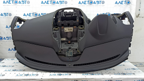 Front dashboard with airbag for Ford Escape MK3 2017-2019, black, broken guide, rusty squib