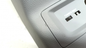 Audi Q5 80A 18-24 rear center console trim, gray, with lower trim for USB Hub, bumper