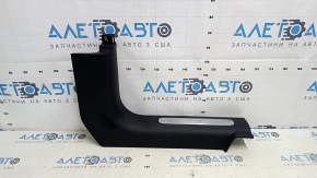 Jeep Cherokee KL 16-22 front right door sill trim, black with chrome, scratches, worn