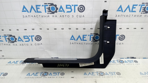Jeep Cherokee KL 16-22 front right door sill trim, black with chrome, scratches, worn