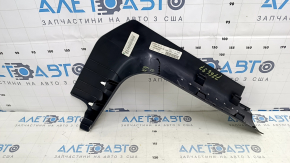 Jeep Cherokee KL 16-22 front right door sill trim, black with chrome, scratches, worn