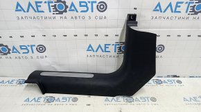 Jeep Cherokee KL 16-22 front left door sill trim, black with chrome, scratches, worn