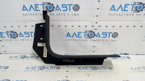 Jeep Cherokee KL 16-22 front left door sill trim, black with chrome, scratches, worn