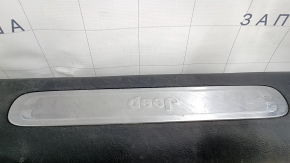 Jeep Cherokee KL 16-22 front left door sill trim, black with chrome, scratches, worn