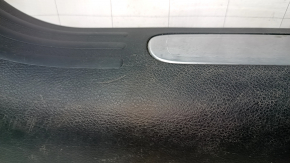 Jeep Cherokee KL 16-22 front right door sill trim, black with chrome, scratches, worn