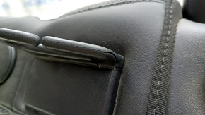 Left rear seat back for Jeep Cherokee KL 19 - black leather, with armrest, perforation, cracked lining