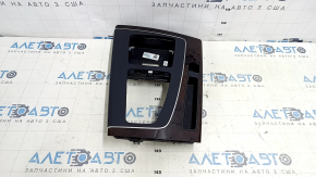 Audi Q5 80A 18-20 center console trim, wood grain insert with bracket, scratches