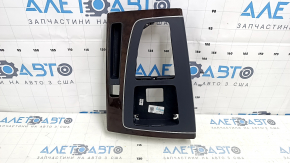 Audi Q5 80A 18-20 center console trim, wood grain insert with bracket, scratches