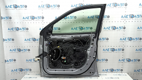 Jeep Grand Cherokee WK2 11-22 keyless front right door assembly. Triplex glass, silver PSC, dent, scratches on molding.