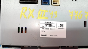 Monitor, display, navigation Lexus RX350 13-15 rest, scratches