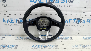 Audi Q5 80A 18-20 leather steering wheel, gray, no buttons or paddles, scratches