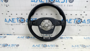 Audi Q5 80A 18-20 leather steering wheel, gray, no buttons or paddles, scratches