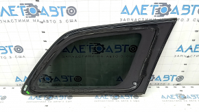 Rear left window, blind glass, Jeep Grand Cherokee WK2 17-19, chrome molding, tinted, no antenna, torn seal