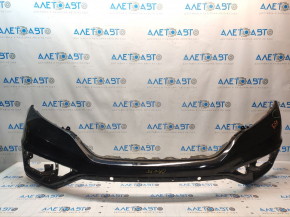 Front bumper bare upper part Honda CRV 15-16 rest black NH731P, scratches, broken mount