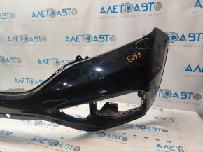Front bumper bare upper part Honda CRV 15-16 rest black NH731P, scratches, broken mount