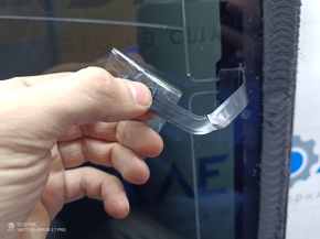 Tesla Model 3 18 rear panoramic glass - heated, tinted, laminated glass, scratched, torn cable