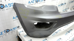 Bare front bumper, upper part, under the trim, Jeep Grand Cherokee WK2 17-22, silver, dents, broken fastening, scratches, sand